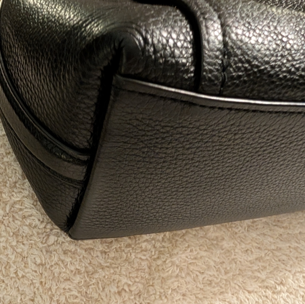 Coach Marlon Black Leather Shoulder Crossbody Bag - Picture 5 of 9